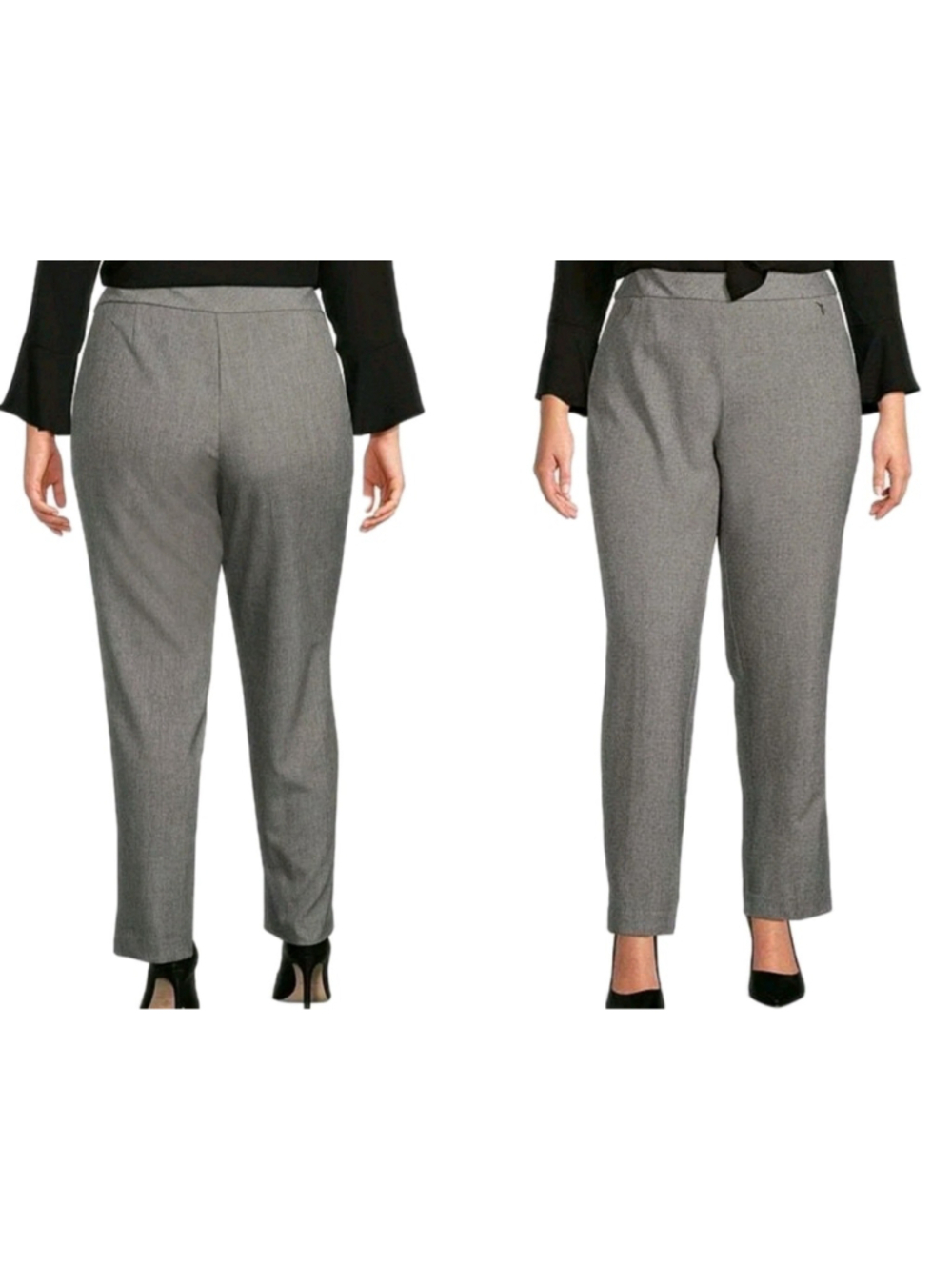 Investments Women's the PARK AVE fit Stretch Pants Size 12PS Waist 34 Inseam 26